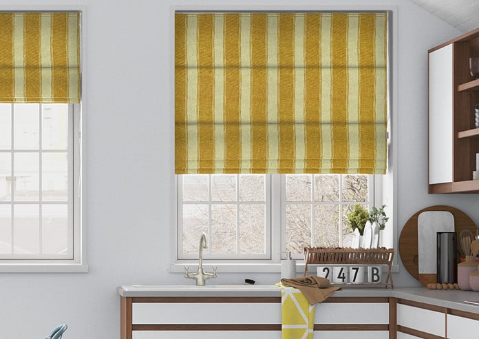 Selva, Gold - Twist&Fit Roman Blind - Image 3